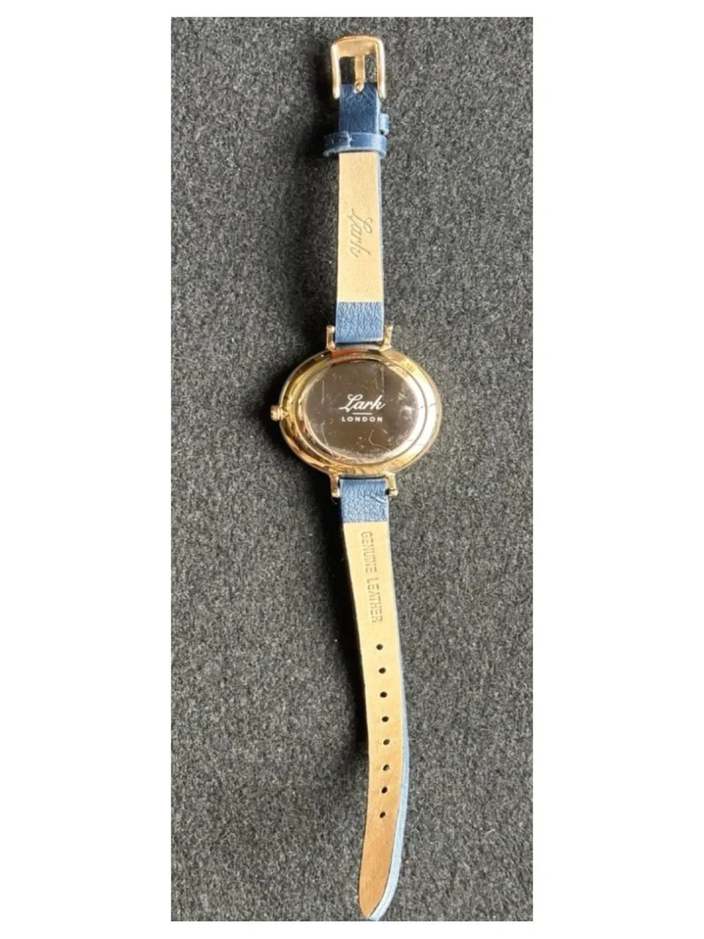 NWOT** Anthropologie LARK London Huxley Leather Watch **Needs Battery